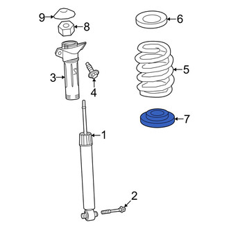 Lexus OE - Rear Lower Coil Spring Insulator