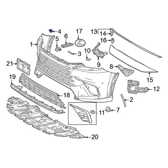 Lexus OE - Bumper Cover Retainer