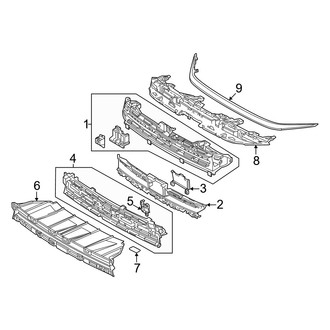 Lexus OE - Front Bumper & Grille - Grille & Components