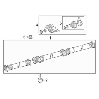 Lexus OE - Rear Suspension - Drive Shaft (AWD)