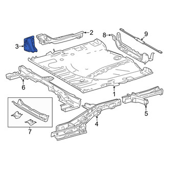 Lexus OE - Rear Right Floor Pan Reinforcement