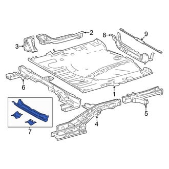 Lexus OE - Rear Center Floor Pan Crossmember