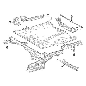 Lexus OE - Rear Body & Floor - Floor & Rails (F Sport Performance Luxury / F Sport Performance Premium)