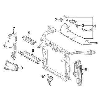 Lexus OE - Radiator Support - Splash Shields