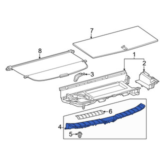 Lexus OE - Rear Left Liftgate Trim Scuff Plate