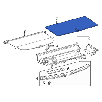 Lexus OE - Rear Floor Cover Panel
