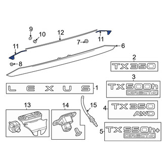 Lexus OE - Rear Left Liftgate Finish Panel