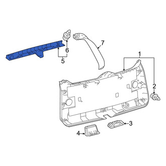 Lexus OE - Rear Center Left Liftgate Trim