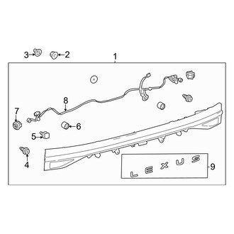 Lexus OE - Rear Lamps - Lamp Bar