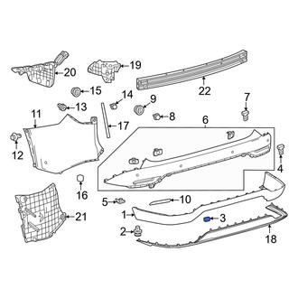 Lexus OE - Lower Bumper Cover Insulator