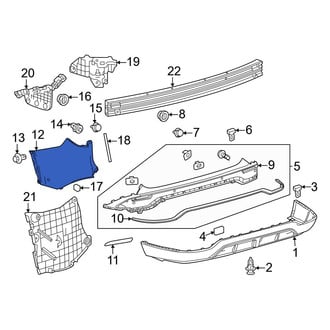 Lexus OE - Rear Left Bumper Corner Cover