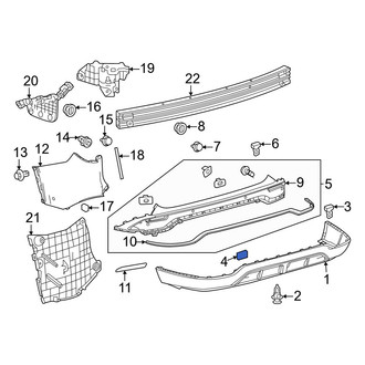 Lexus OE - Lower Bumper Cover Insulator