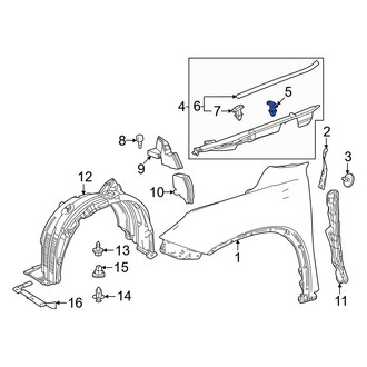 Lexus OE - Fender Filler Panel Clip