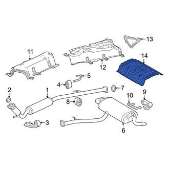 Lexus OE - Rear Floor Pan Heat Shield