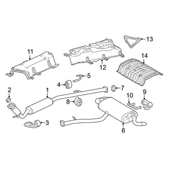 Lexus OE - Exhaust System - Exhaust Components
