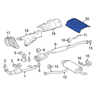 Lexus OE - Rear Floor Pan Heat Shield
