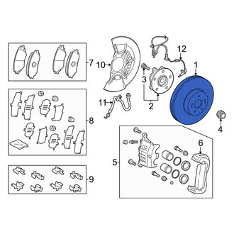 Lexus OE - Front Disc Brake Rotor