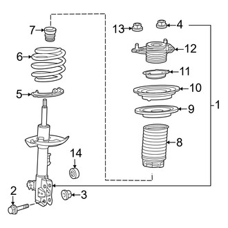 Lexus OE - Front Suspension - Struts & Components
