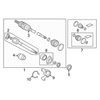 Lexus OE - Front Suspension - Drive Axles