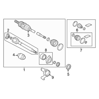 Lexus OE - Front Suspension - Drive Axles