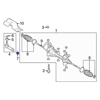 Lexus OE - Steering Tie Rod Nut
