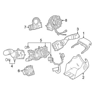 Lexus OE - Steering Column - Shroud, Switches & Levers