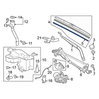 Lexus OE - Front Left Wiper Blade Refill