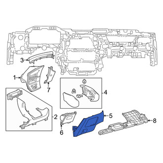 Lexus OE - Instrument Panel Knee Bolster