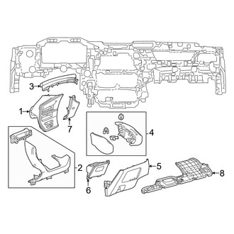 Lexus OE - Instrument Panel Components (Driver Side)