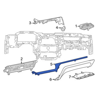 Lexus OE - Right Instrument Panel Molding