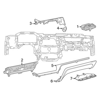 Lexus OE - Instrument Panel Components (Center & Passenger Side)
