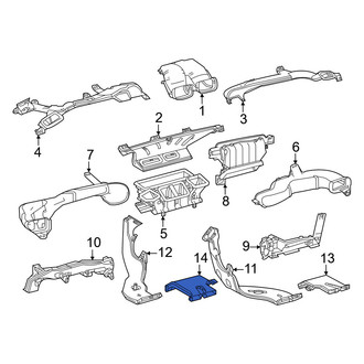 Lexus OE - Instrument Panel Air Duct