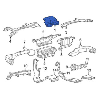 Lexus OE - Front Upper Center Instrument Panel Air Duct