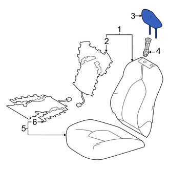 Lexus OE - Front Left Headrest