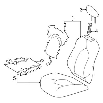 Lexus OE - Seats & Tracks - Passenger Seat Components (Covers & Pads)