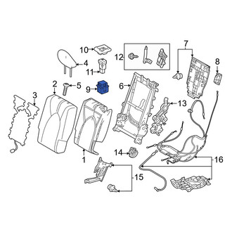 Lexus OE - Center Left Power Seat Switch Bracket