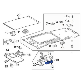Lexus OE - Rear Forward Dashboard Air Vent