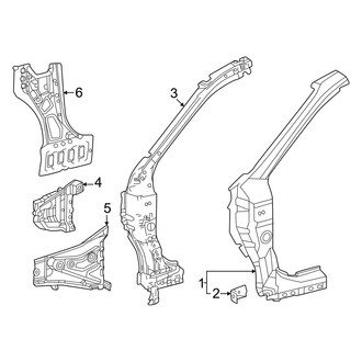 Lexus OE - Pillars, Rocker & Floor - Hinge Pillar