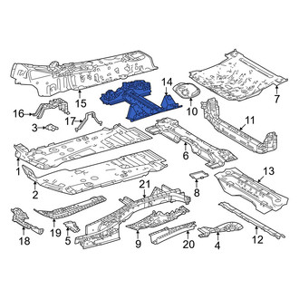 Lexus OE - Front Left Floor Pan Reinforcement