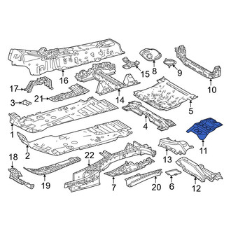 Lexus OE - Front Left Seat Belt Anchor Plate Cover