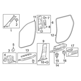 Lexus OE - Pillars, Rocker & Floor - Interior Trim