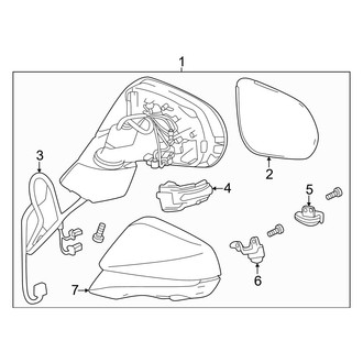 Lexus OE - Front Door - Outside Mirrors (F Sport Performance Luxury / F Sport Performance Premium)