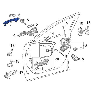 Lexus OE - Front Right Inner Interior Door Handle