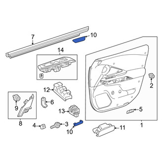 Lexus OE - Door Interior Trim Panel Cap