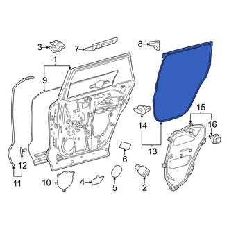 Lexus OE - Rear Right Outer Door Seal