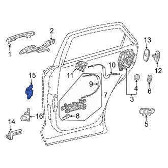 Lexus OE - Rear Right Upper Door Hinge
