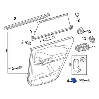 Lexus OE - Door Interior Trim Panel Grommet