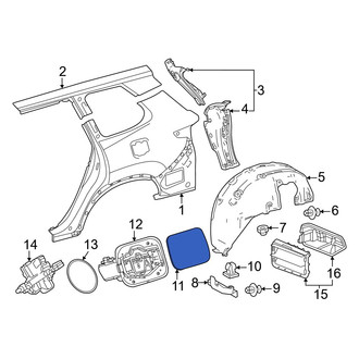Lexus OE - Rear Fuel Filler Door