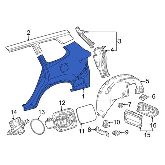 Lexus OE - Rear Left Inner Quarter Panel