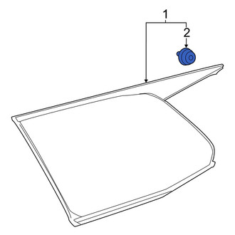 Lexus OE - Quarter Panel Glass Clip